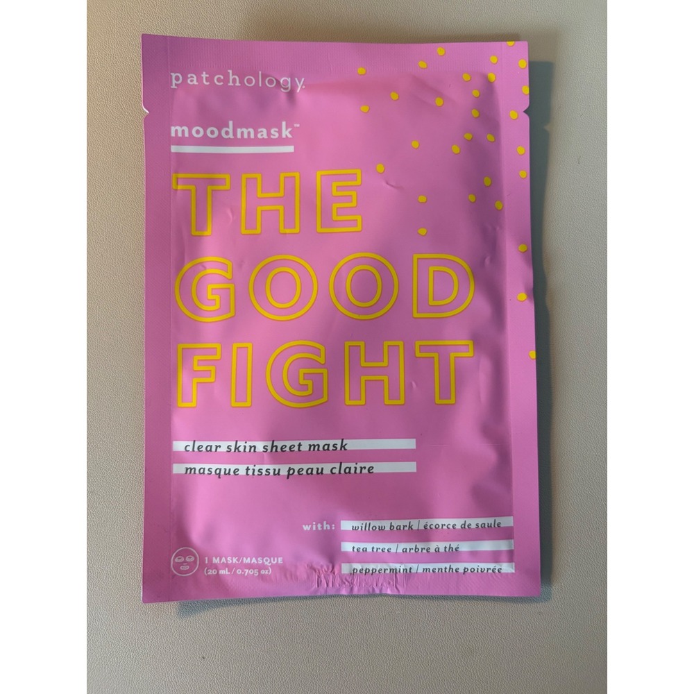 Patchology Moodmask The Good Fight Clear Skin Sheet Mask Tea Tree 1ct